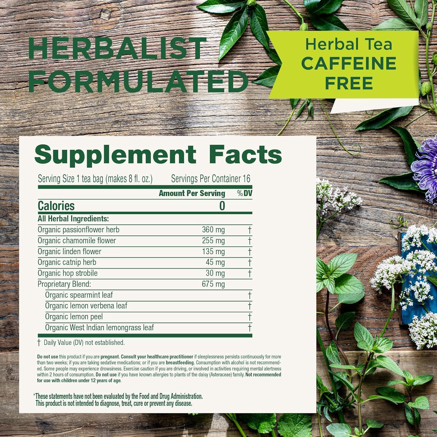 Té Orgánico Nighty Night Traditional Medicinals 16 Bolsitas