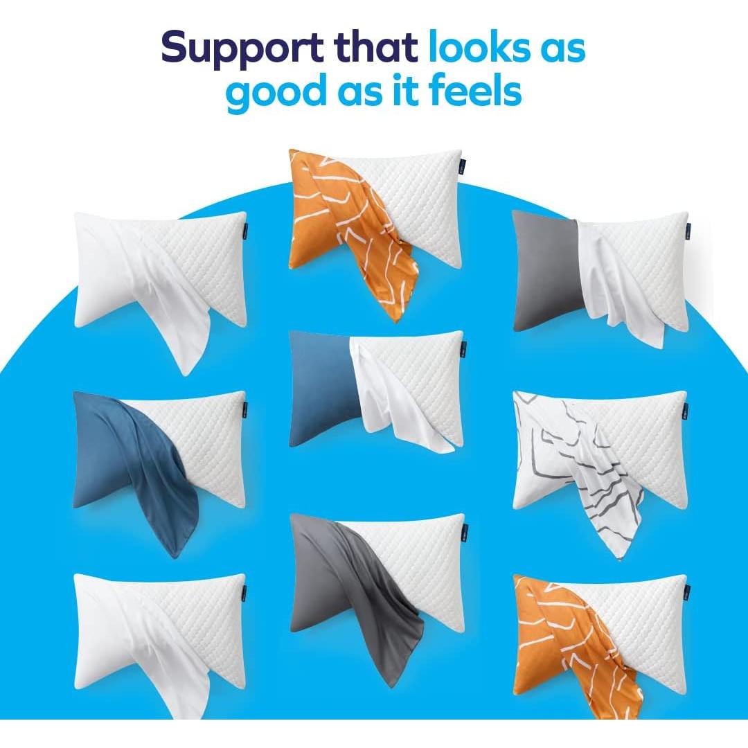 Almohada King Sidney Sleep Ajustable Espuma Viscoelástica Gris