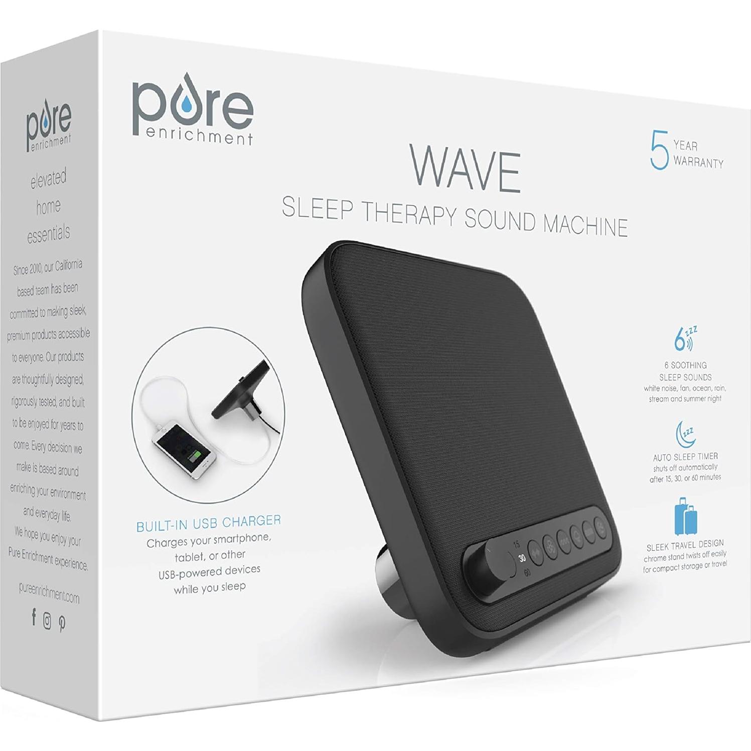 Máquina de Sonido para Sueño Pure Enrichment 6 Sonidos Naturales