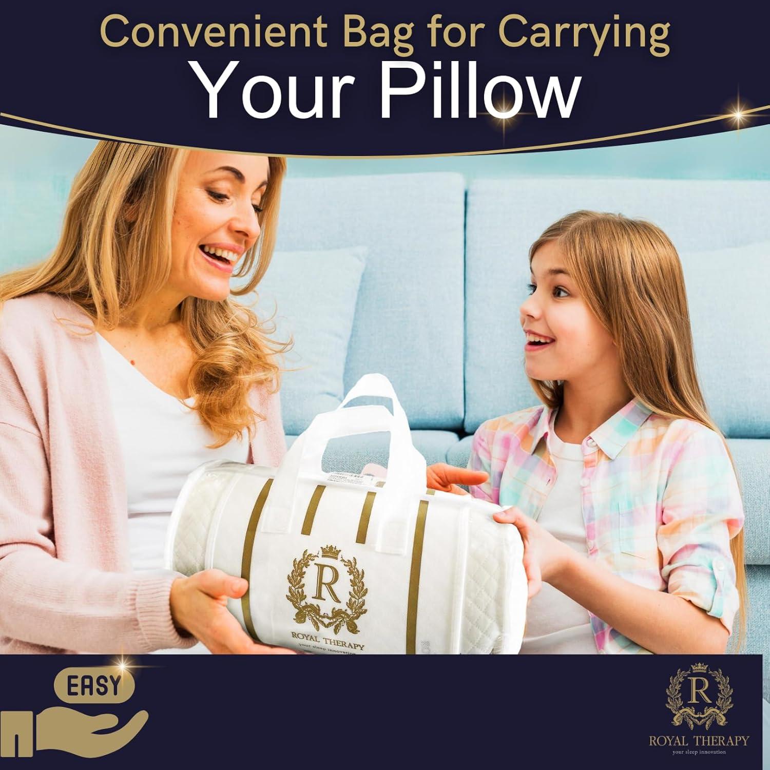 Almohada de Memoria de Viaje Royal Therapy 45x30 cm Ergonomica