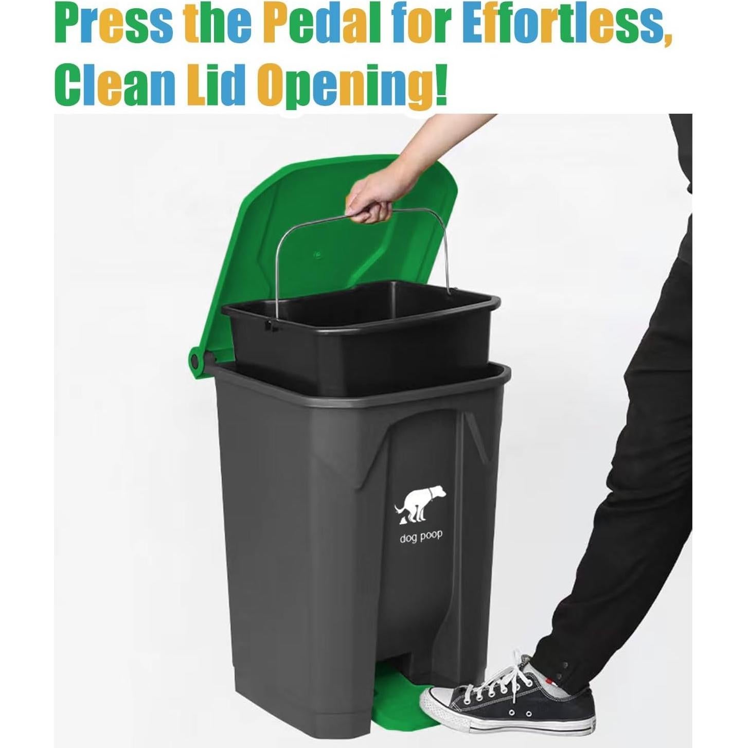 Cubo de Basura Yatmung 20L para Excremento de Perro Exterior