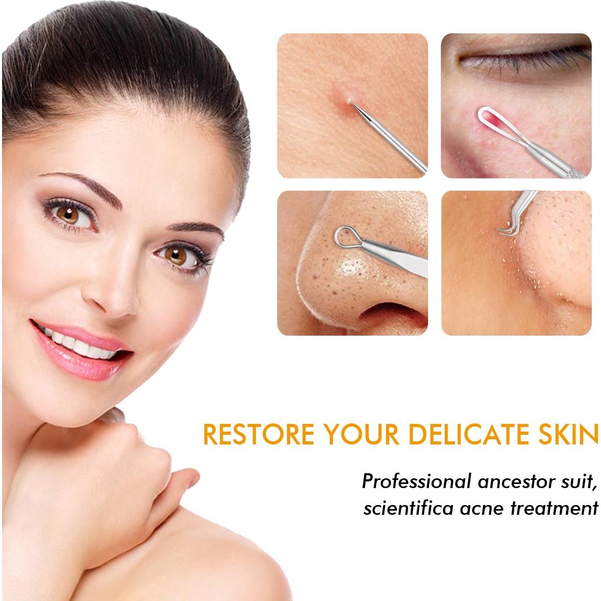 Kit de Removedor de Puntos Negros 7 Piezas TailaiMei Acero Inoxidable