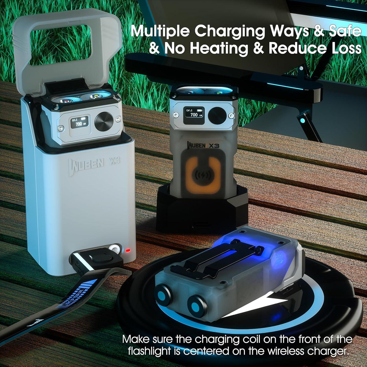 Linterna Mini WUBEN X3 700 Lúmenes Recargable IP65