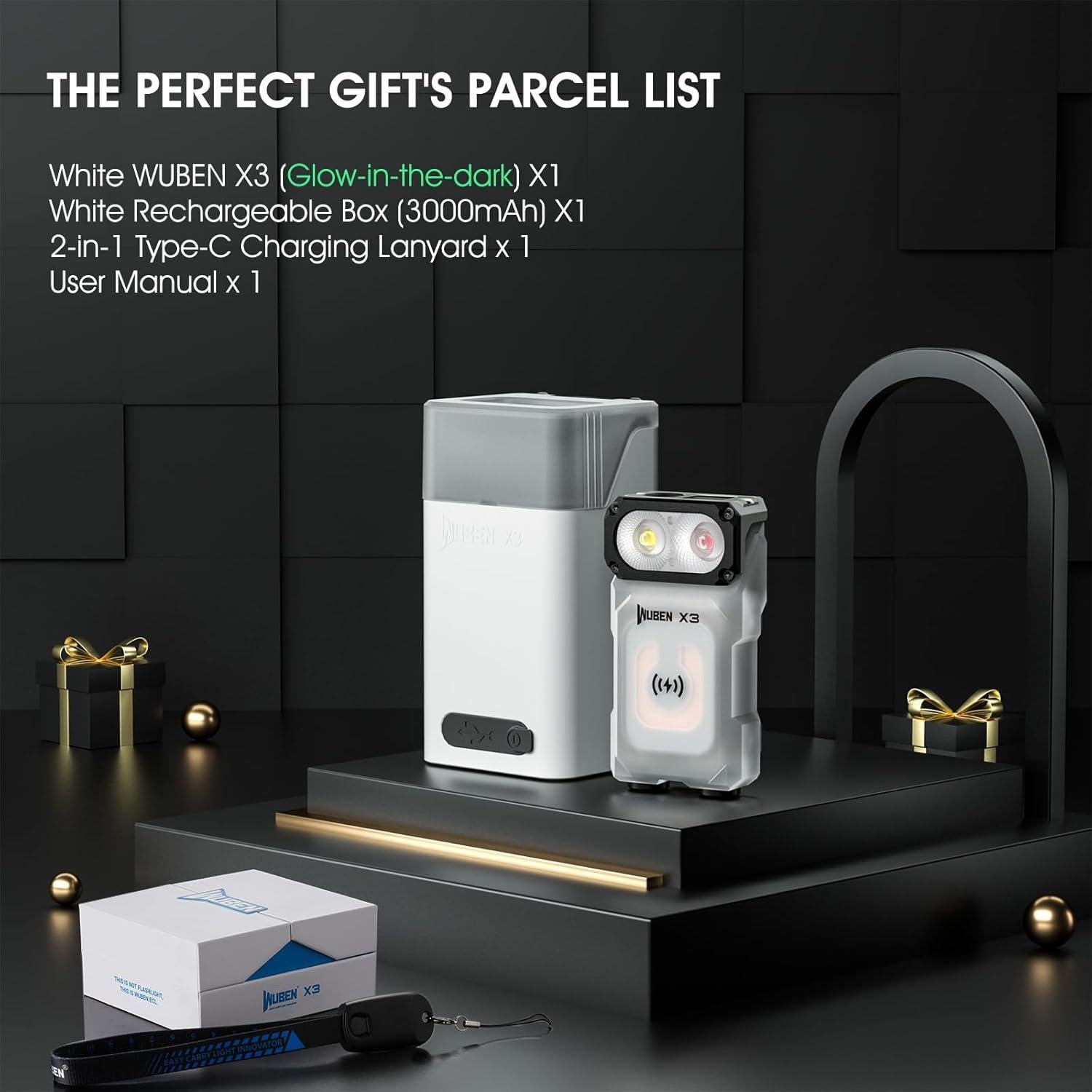 Linterna Mini WUBEN X3 700 Lúmenes Recargable IP65