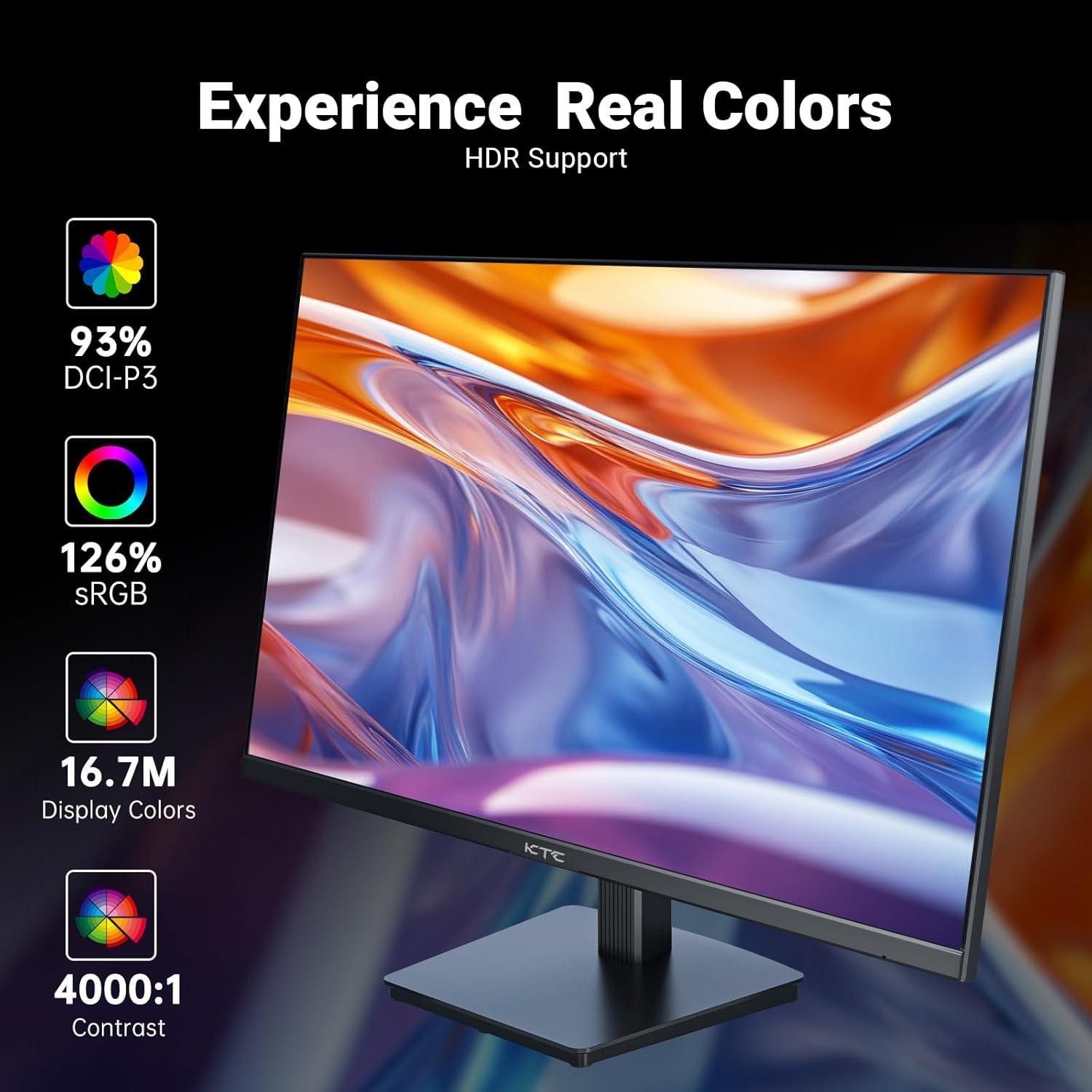 Monitor KTC FHD 24" 100Hz VA HDMI VGA Cuidado Ocular