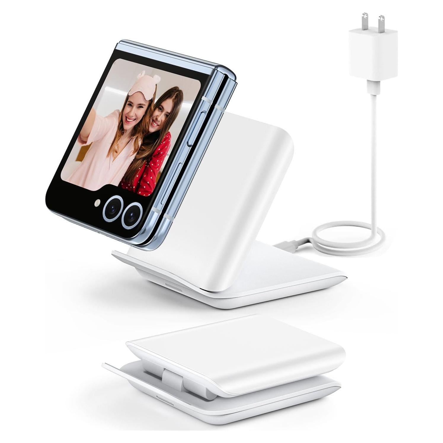 Estación de Carga Inalámbrica Samsung X7 - 15W Plegable Blanco