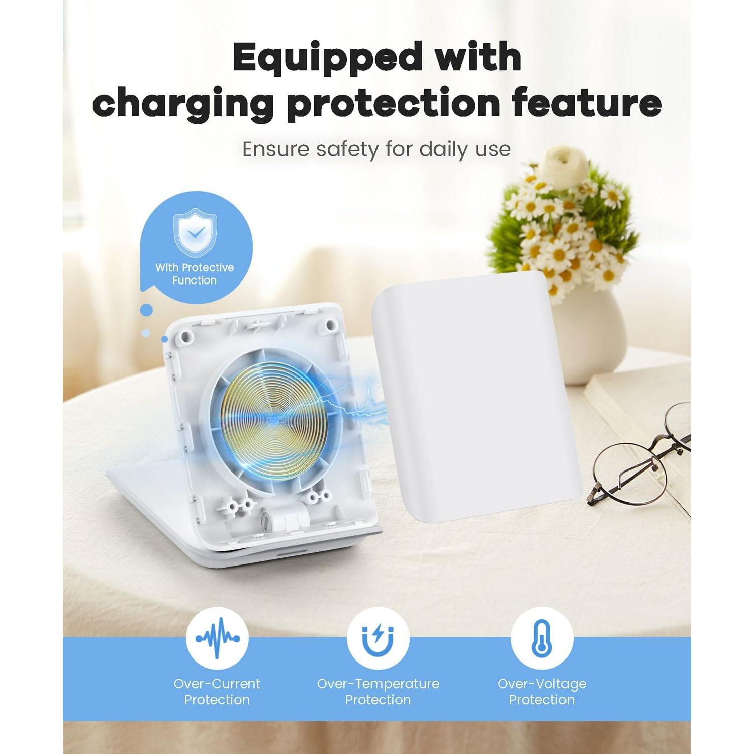 Estación de Carga Inalámbrica Samsung X7 - 15W Plegable Blanco