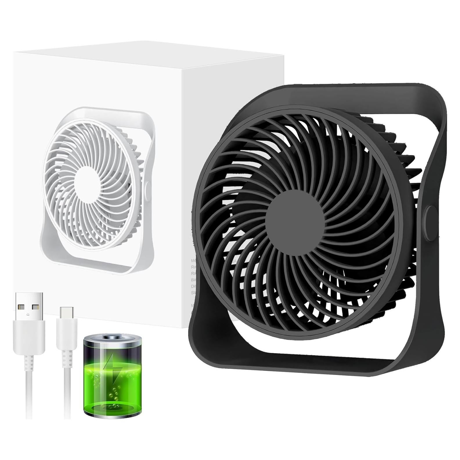 Ventilador de Escritorio Portátil Rican 6" Ultra Silencioso 4 Velocidades