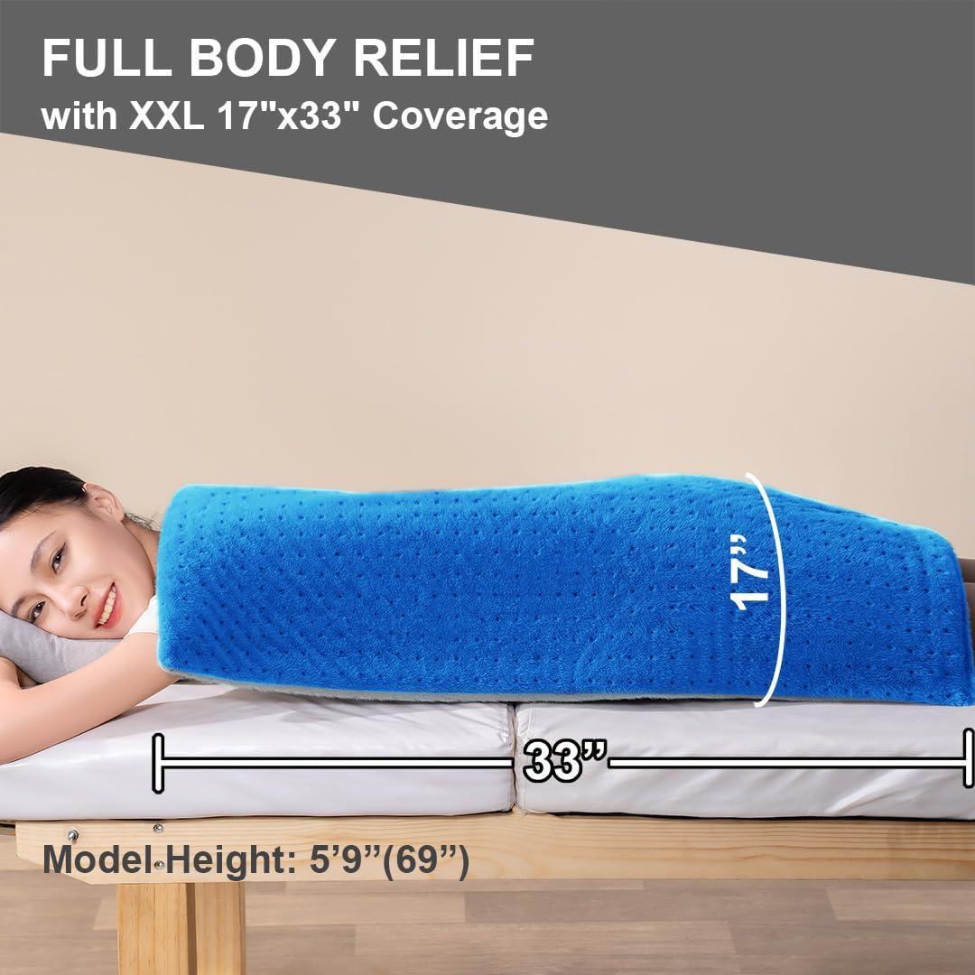 Almohadilla Térmica Boncare XXL Azul 43x84 cm 6 Niveles Calor