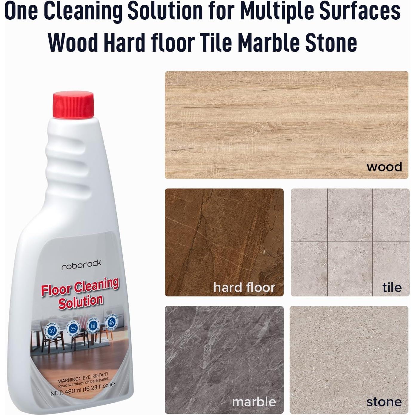 Limpiador de Pisos Roborock 480 ml para Madera y Azulejos