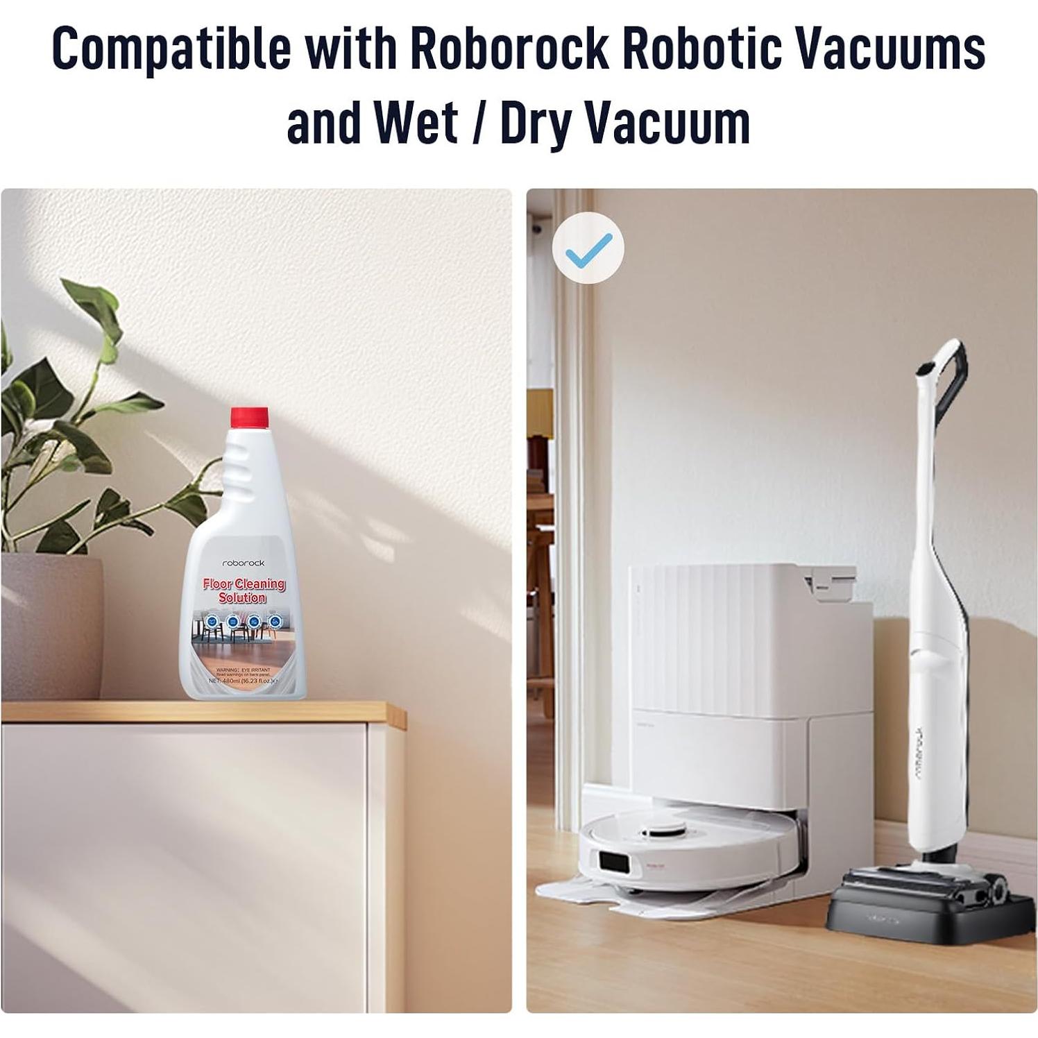 Limpiador de Pisos Roborock 480 ml para Madera y Azulejos