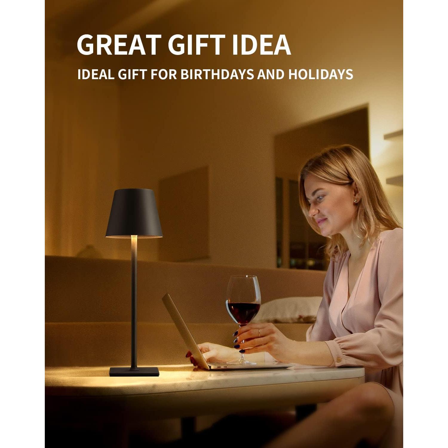 Lámpara de Mesa Inalámbrica KDG LED 5000mAh Regulable 3 Colores