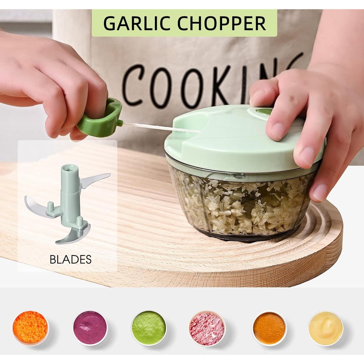 Cortador de Verduras Manual QDGMXIV 16 en 1 con 7 Cuchillas