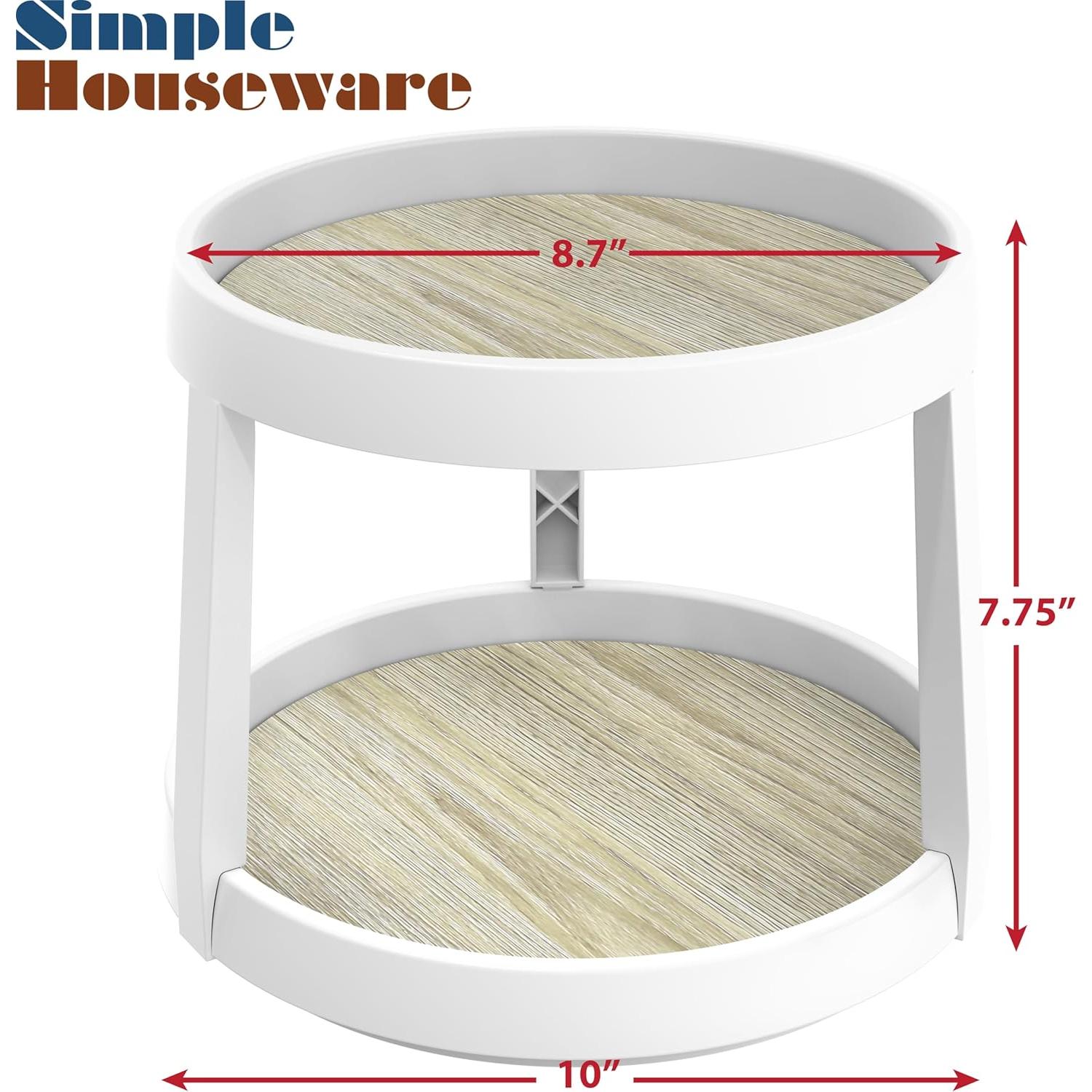 Organizador Giratorio 2 Niveles Simple Houseware Arce 25.4cm