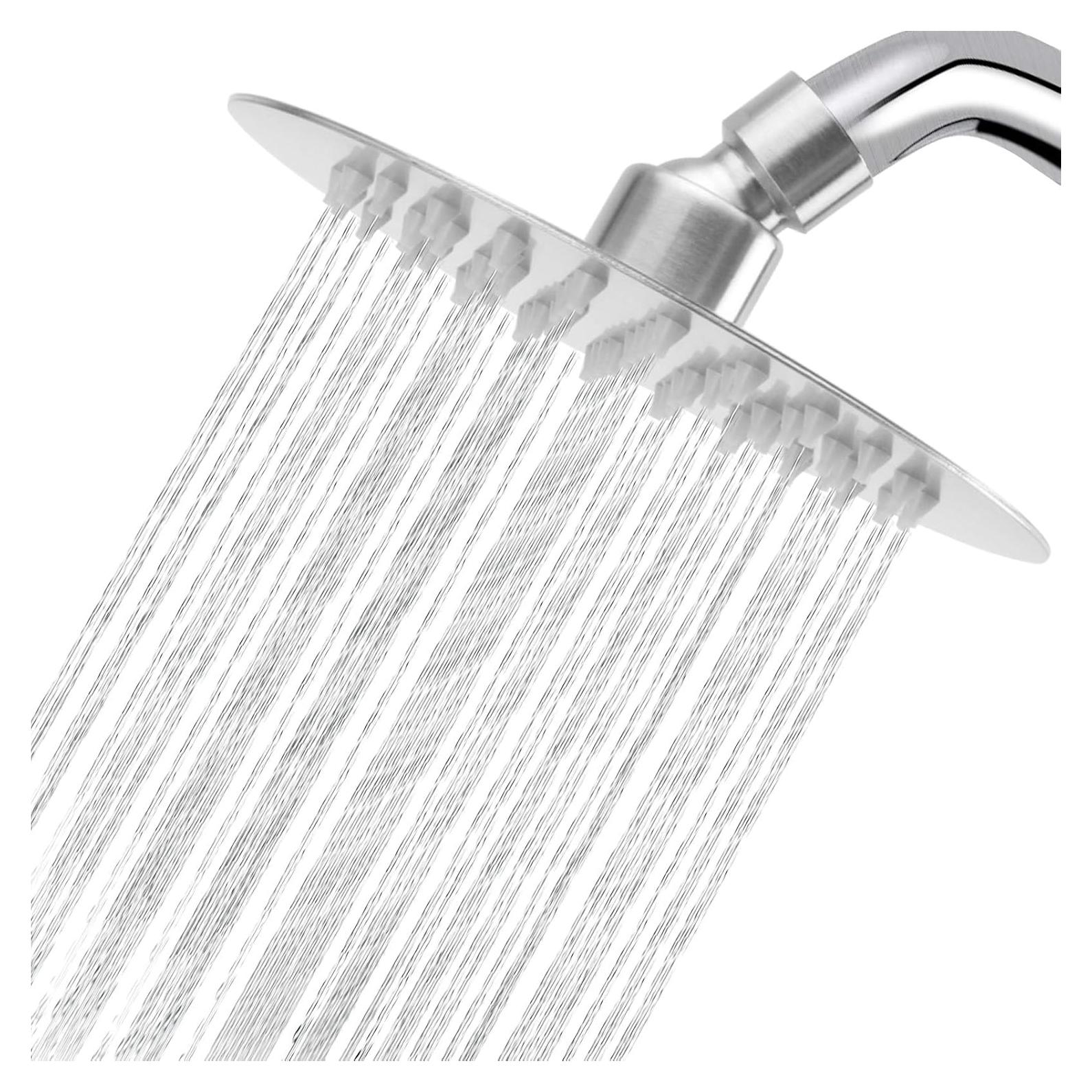 Cabezal de Ducha de Lluvia NearMoon 15.24 cm Acero Inoxidable