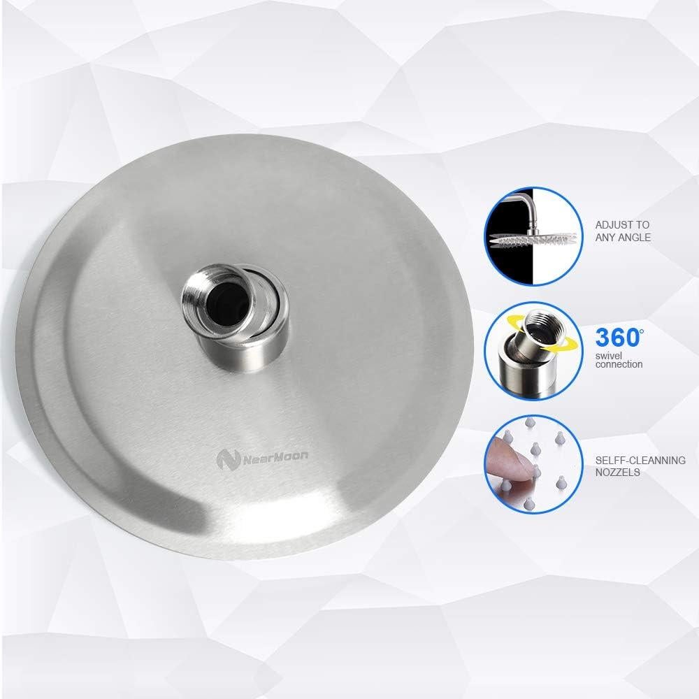 Cabezal de Ducha de Lluvia NearMoon 15.24 cm Acero Inoxidable
