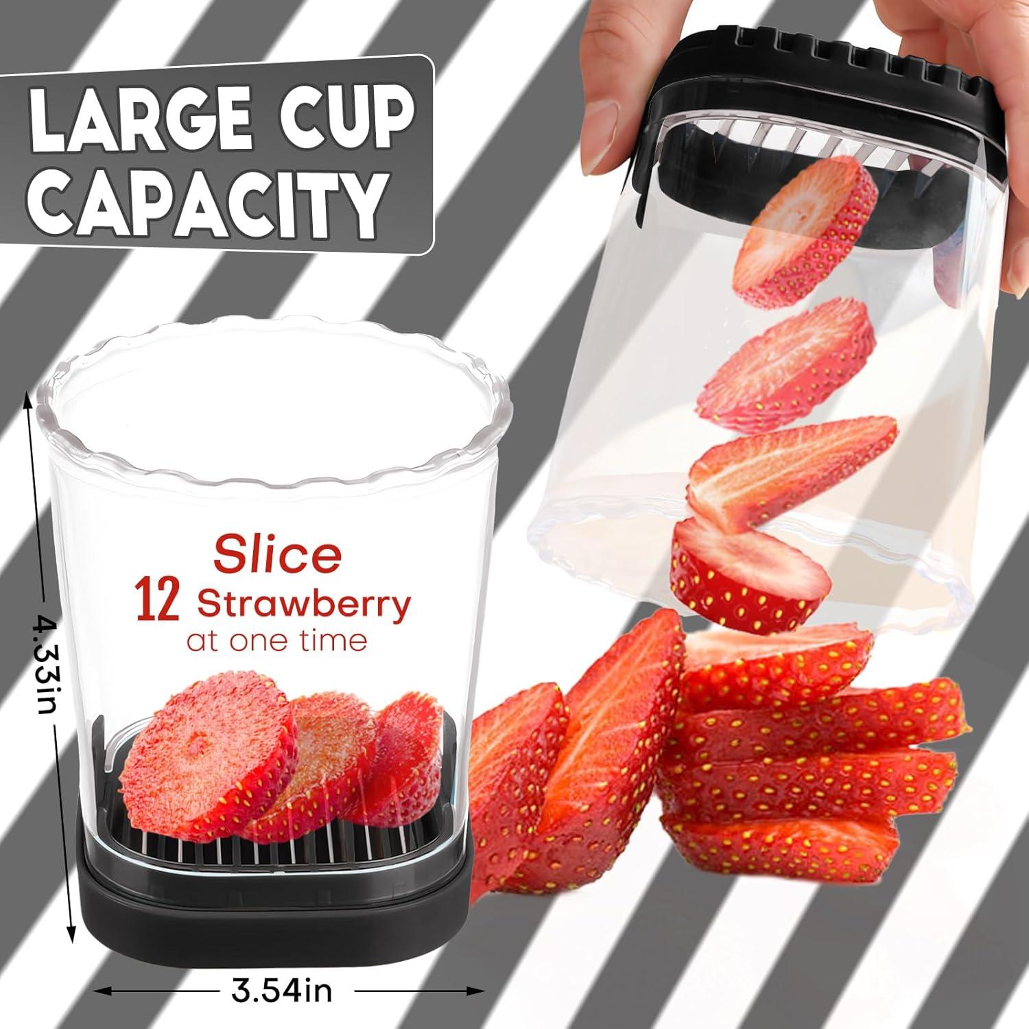 Cortador de Frutas en Taza COKSDUPID Negro - Acero Inoxidable