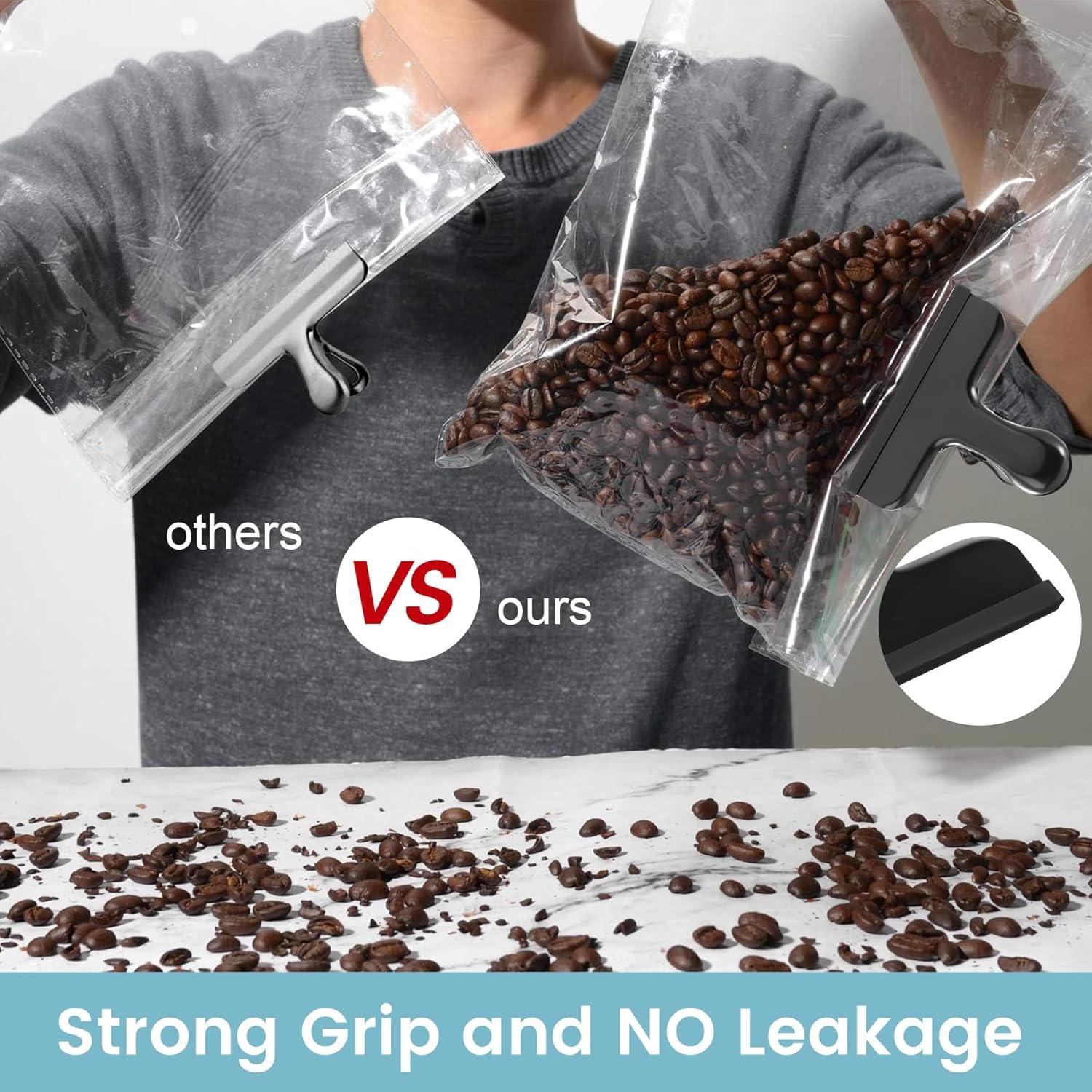 Clips para Bolsas de Comida HOUSE AGAIN 8 Piezas Acero Inoxidable