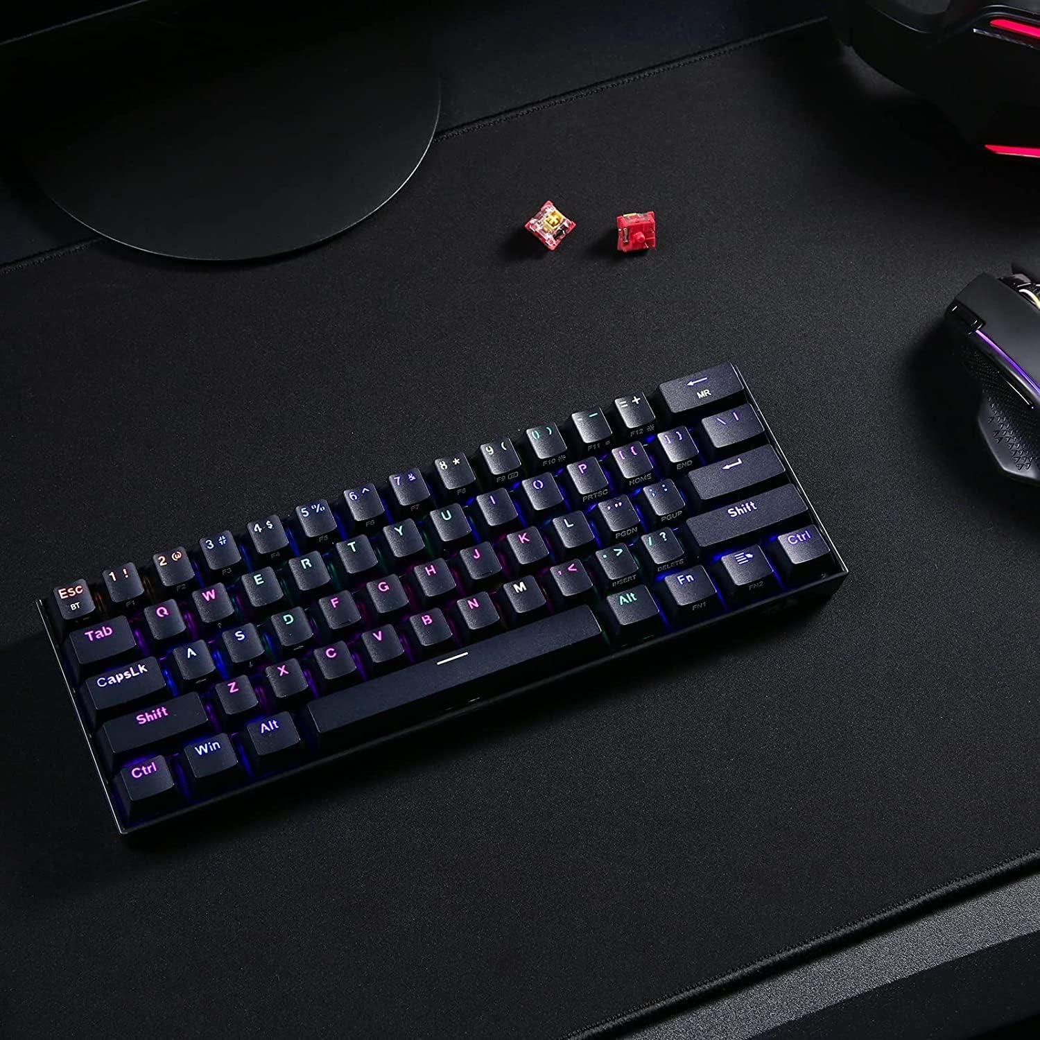 Teclado Mecánico Inalámbrico Redragon K530 Pro 60% RGB