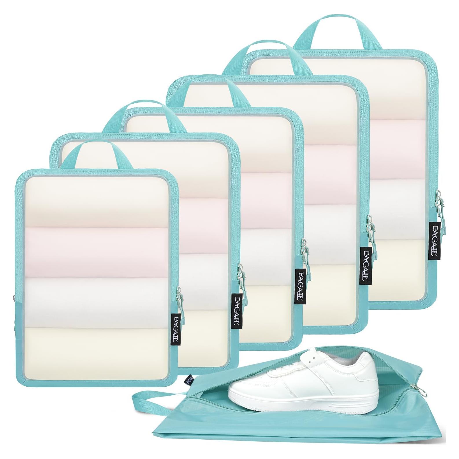 Set de Cubos de Compresión BAGAIL 4/6 Piezas para Viaje