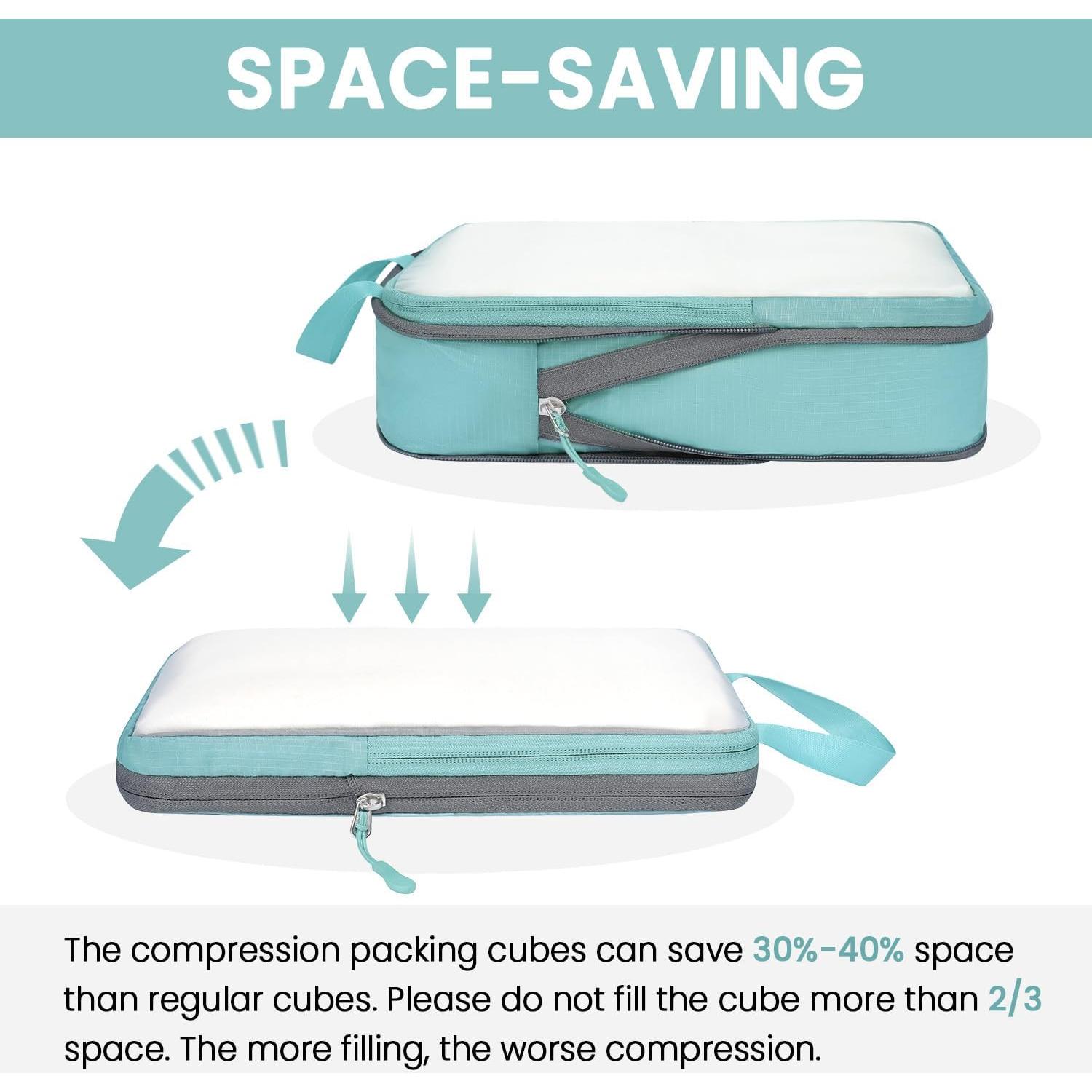 Set de Cubos de Compresión BAGAIL 4/6 Piezas para Viaje