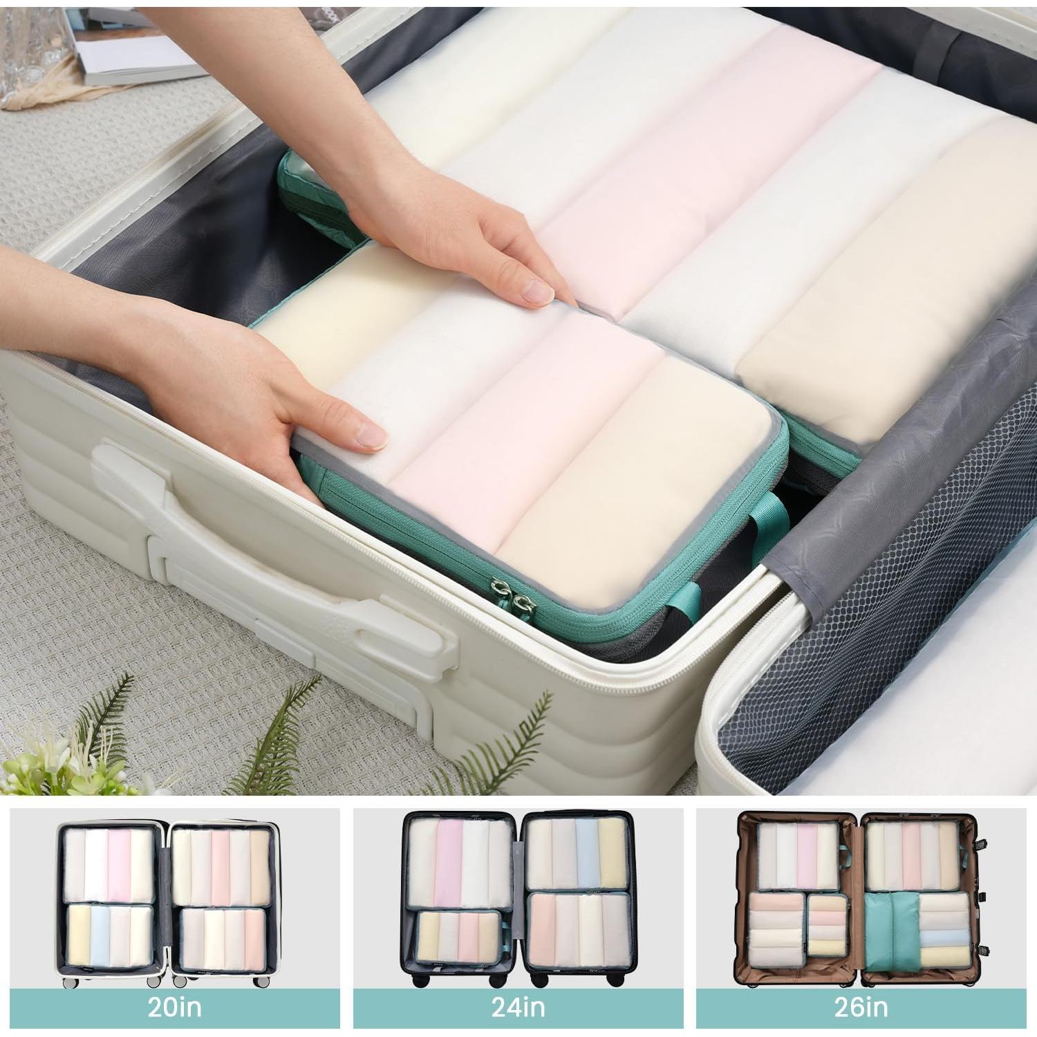 Set de Cubos de Compresión BAGAIL 4/6 Piezas para Viaje