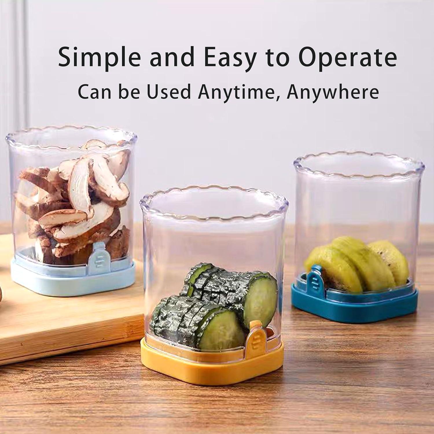 Cortador Rápido de Frutas y Verduras SXunacou Rosa 141g