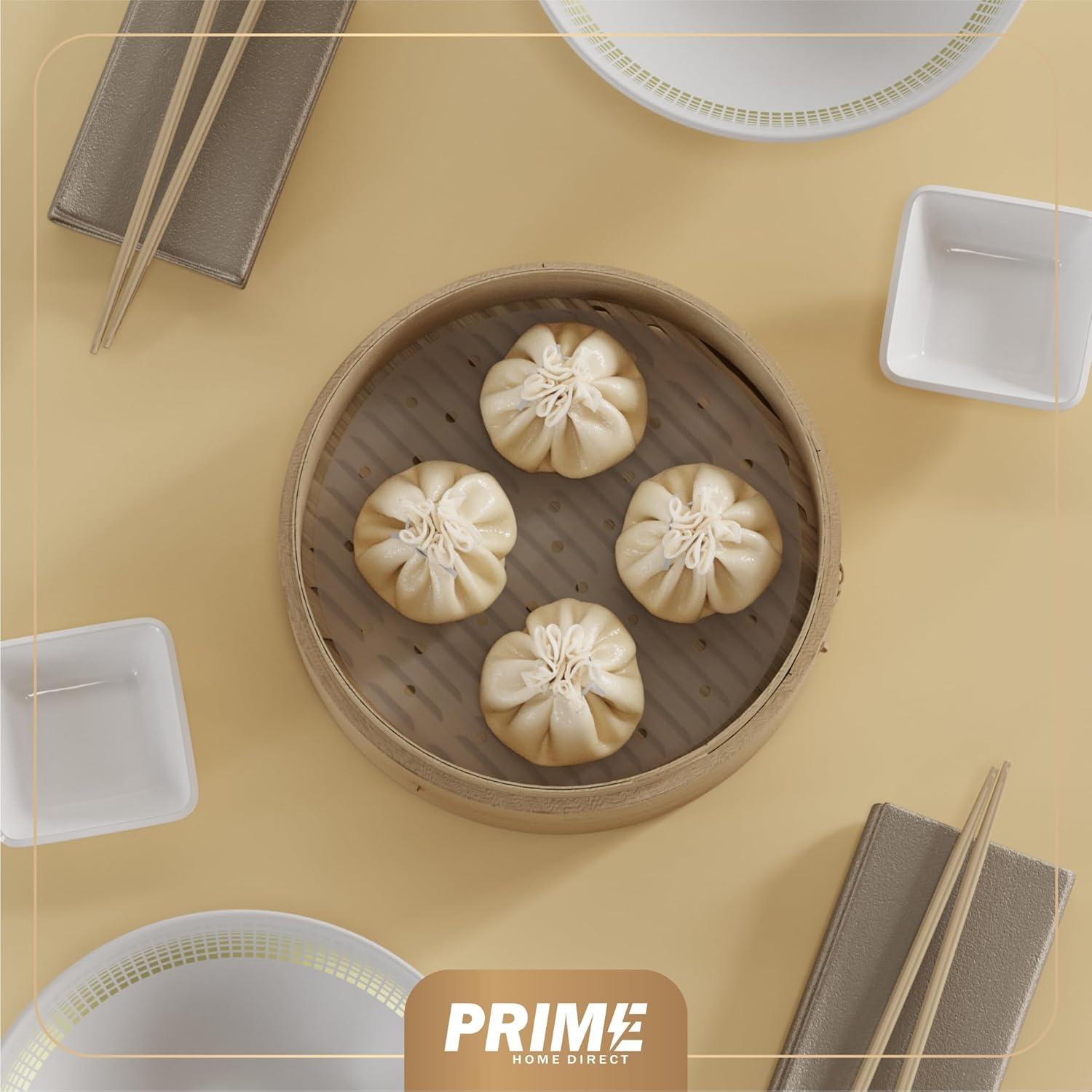 Cesta de Vapor de Bambú Prime Home Direct 20.32 cm 2 Niveles