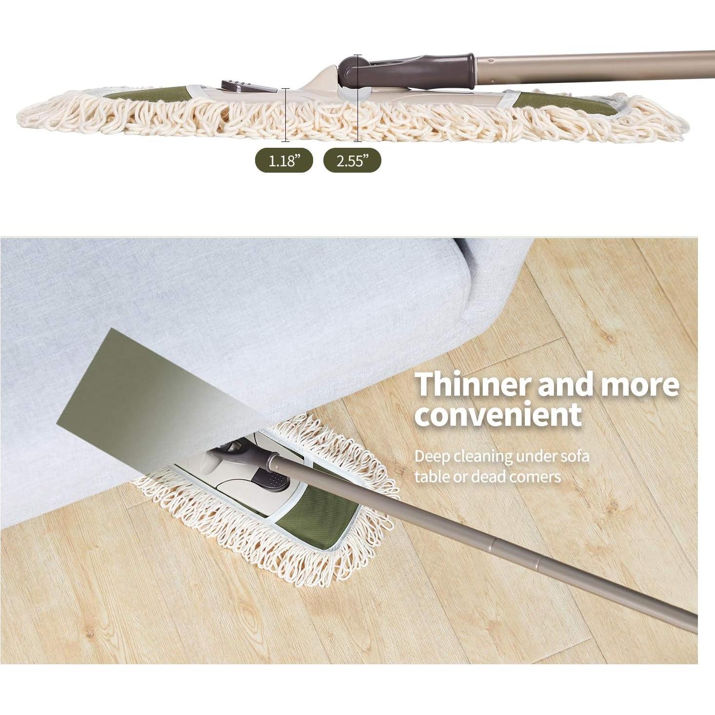 Mopa de Polvo Eyliden FC-06 con Mango Telescópico y 2 Paños