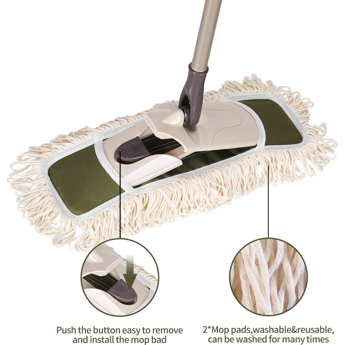 Mopa de Polvo Eyliden FC-06 con Mango Telescópico y 2 Paños