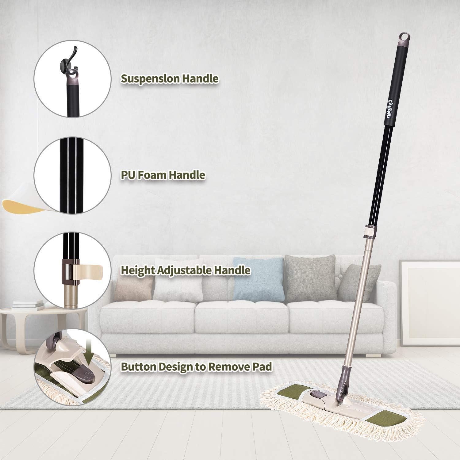 Mopa de Polvo Eyliden FC-06 con Mango Telescópico y 2 Paños