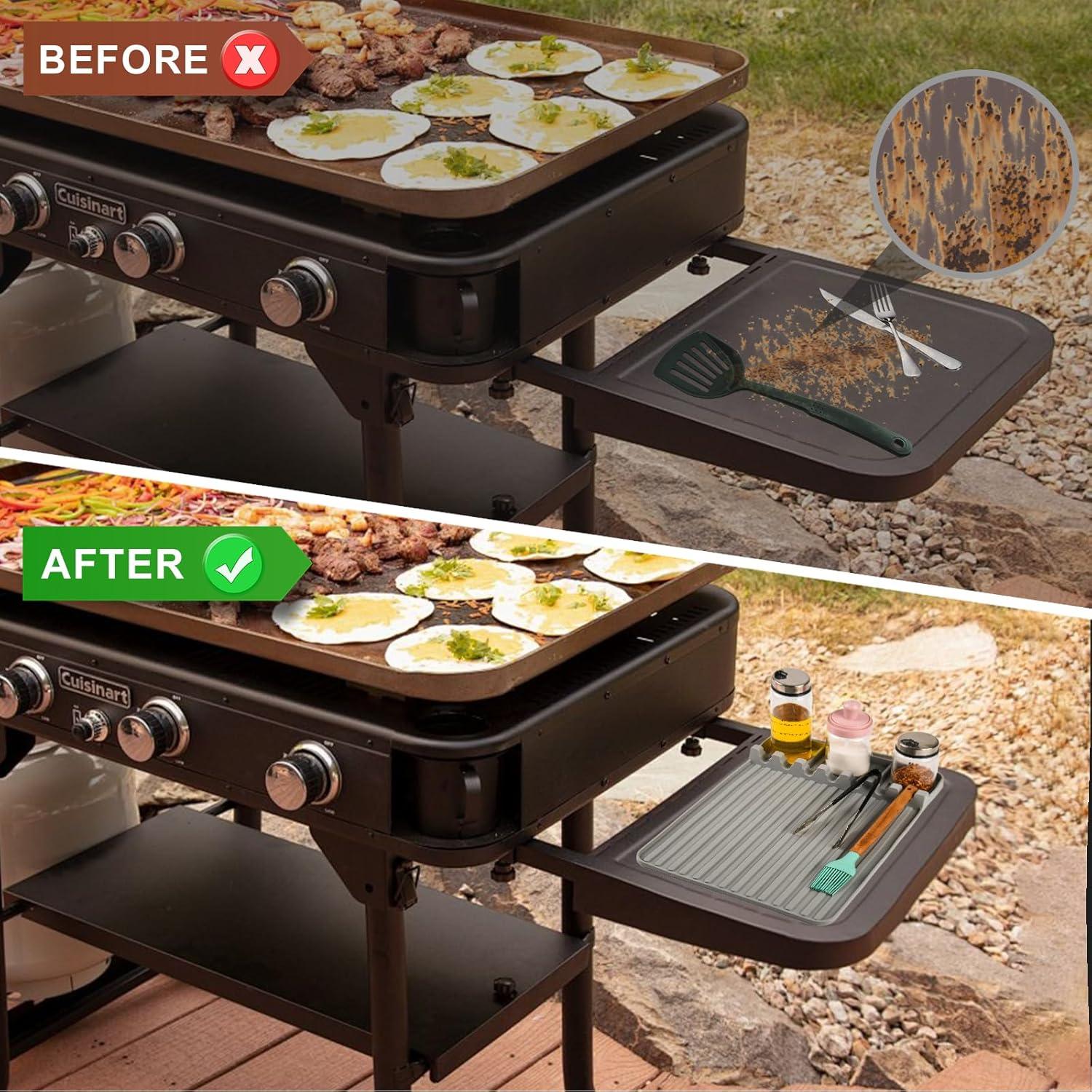 Alfombrilla de Silicona para Plancha Blackstone 39.6x16.8cm Gris