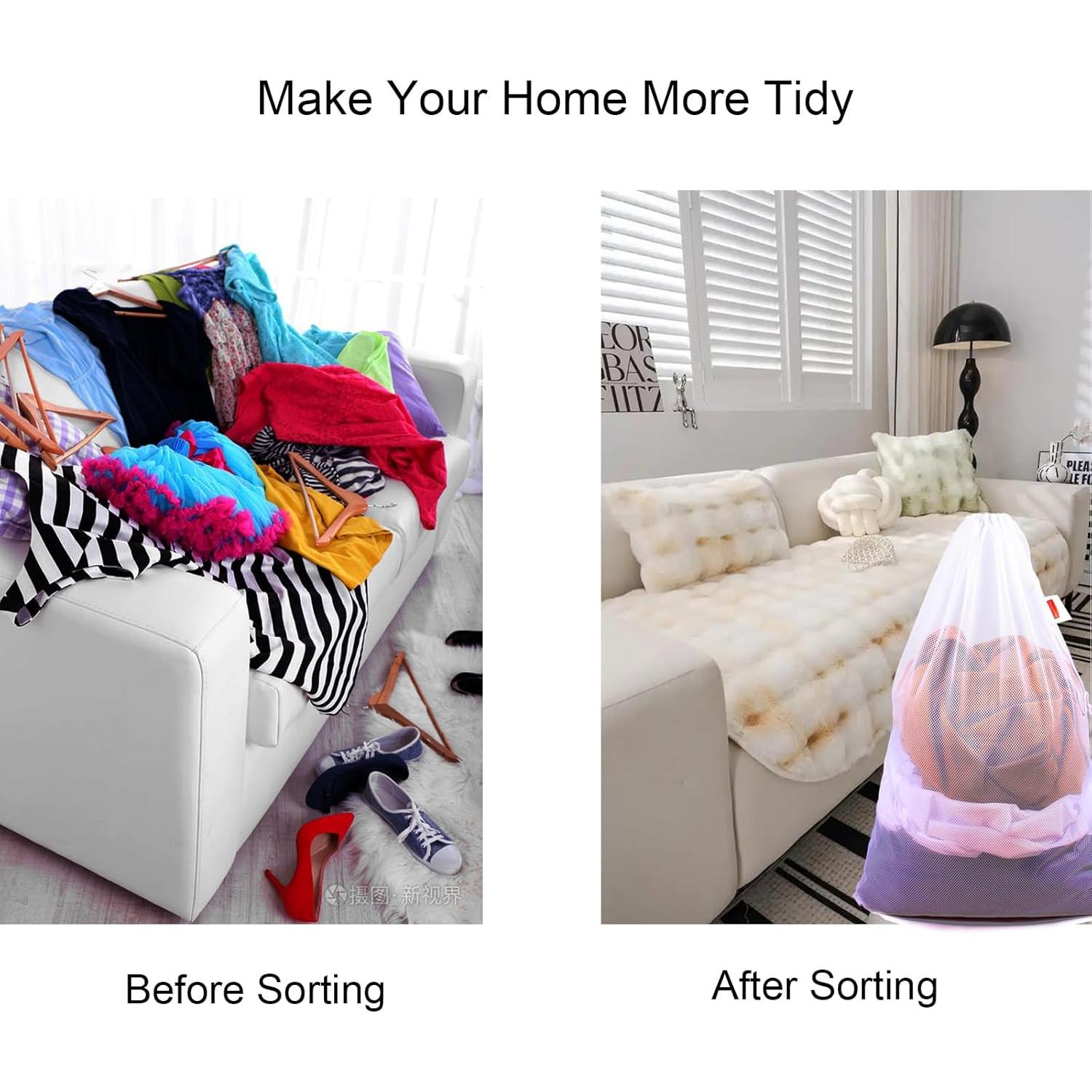 Bolsa de Lavandería de Malla DuomiW - 3 Piezas 61x91 cm