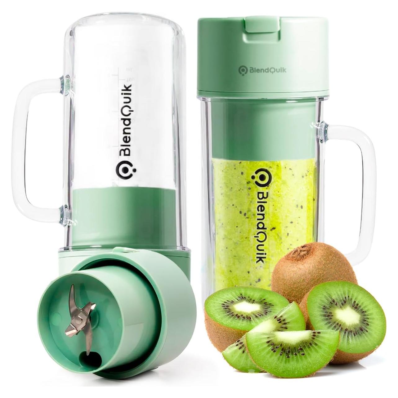 Mezclador Personal BlendQuik 414ml Verde Portátil y Elegante