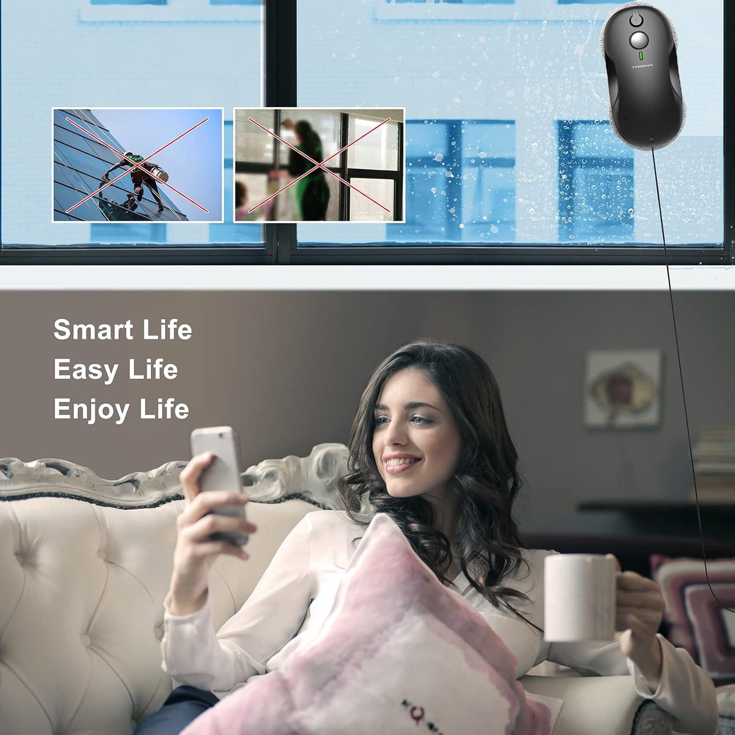 Robot Limpiador de Ventanas Tosima W3 - Inteligente y Seguro