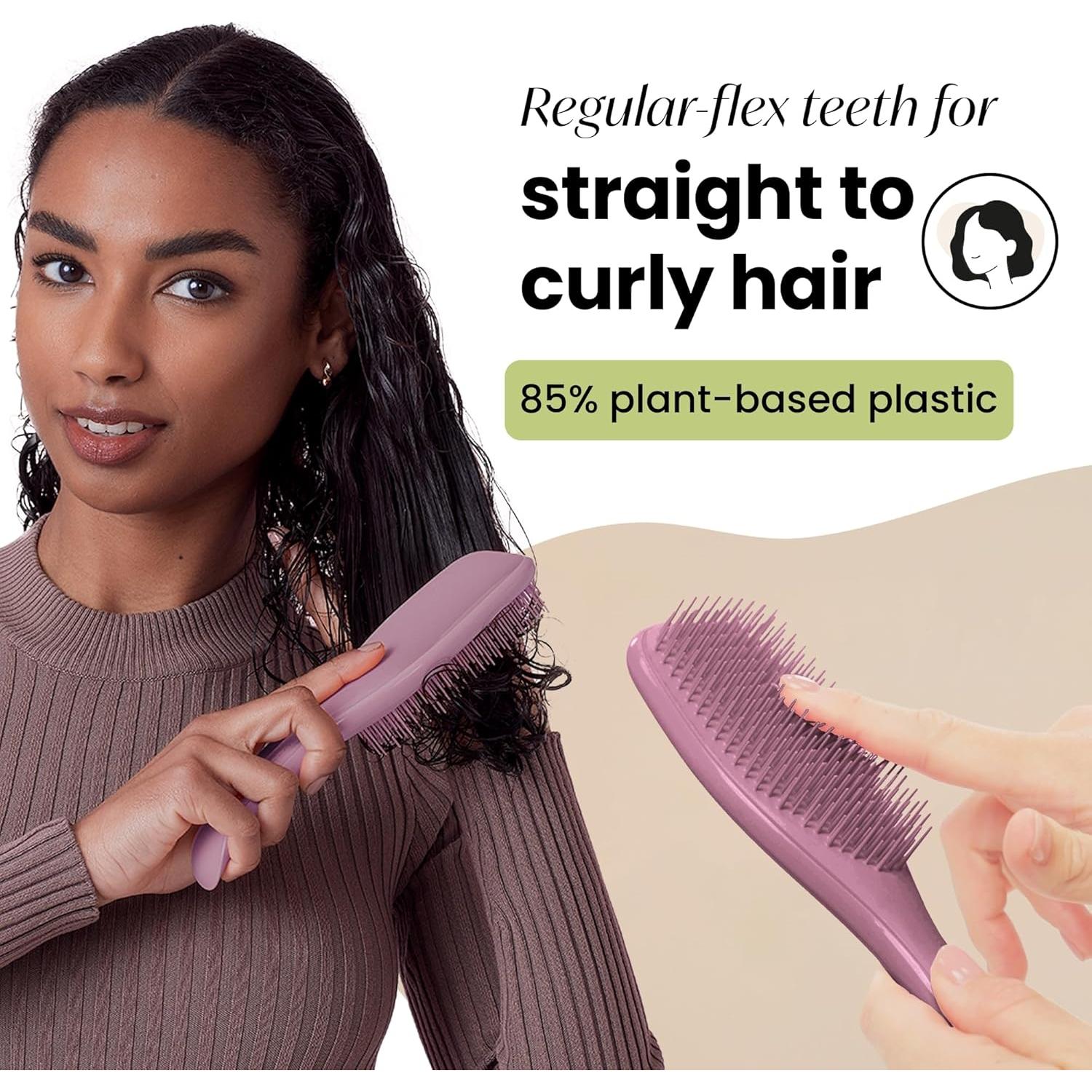 Cepillo Desenredante Tangle Teezer a Base de Plantas - Púrpura Terroso