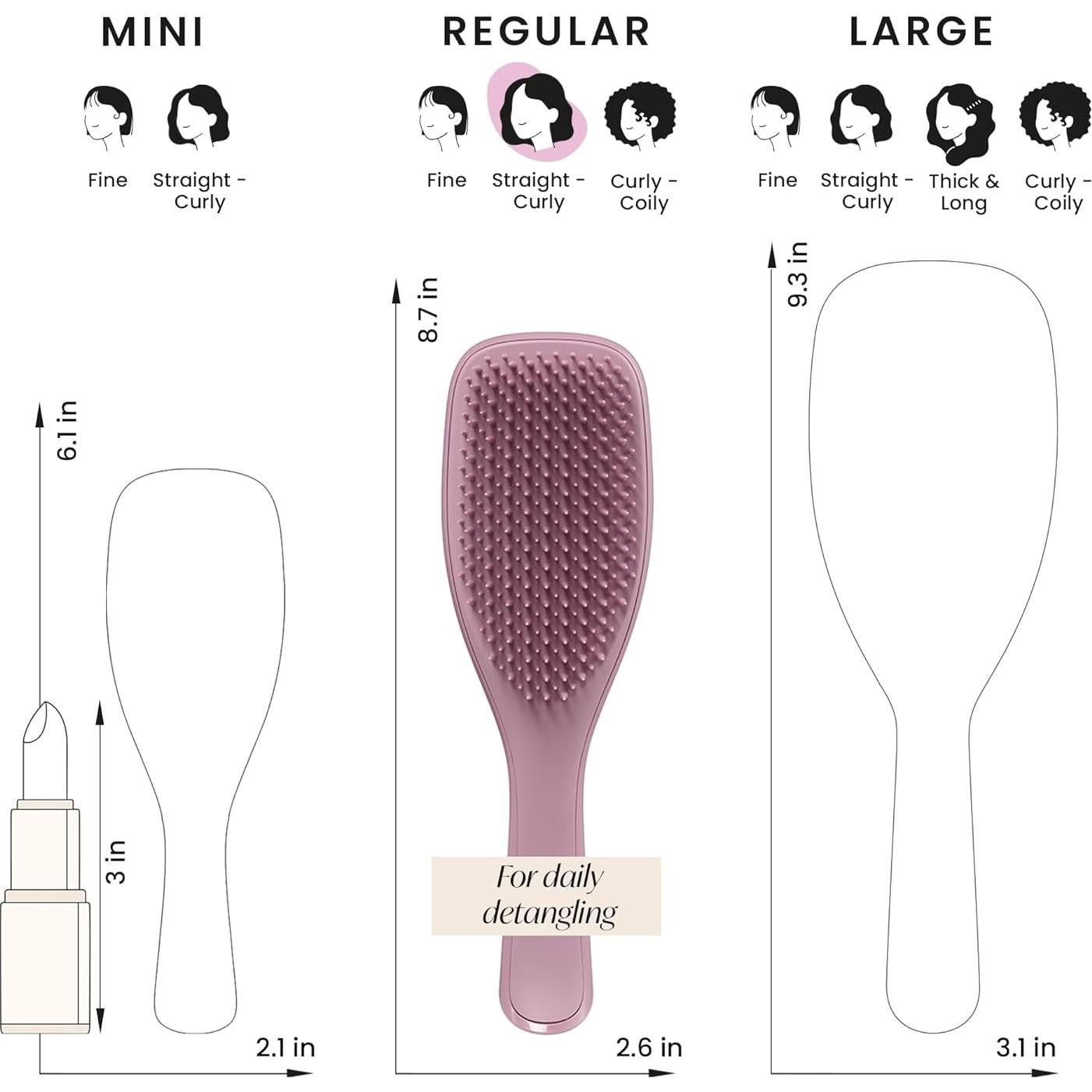 Cepillo Desenredante Tangle Teezer a Base de Plantas - Púrpura Terroso