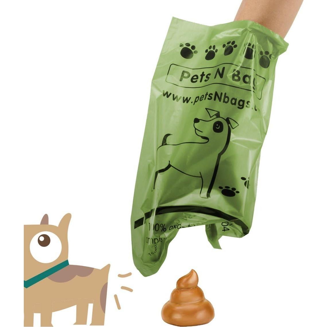 Bolsas de Excremento Pets N Bags 16 Rollos Biodegradables