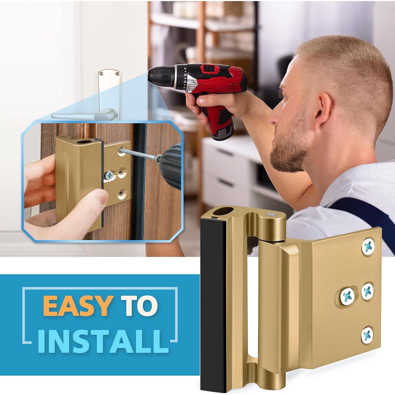 Cerradura de Seguridad WINONLY para Puertas - Refuerzo Niños 3 Paquetes