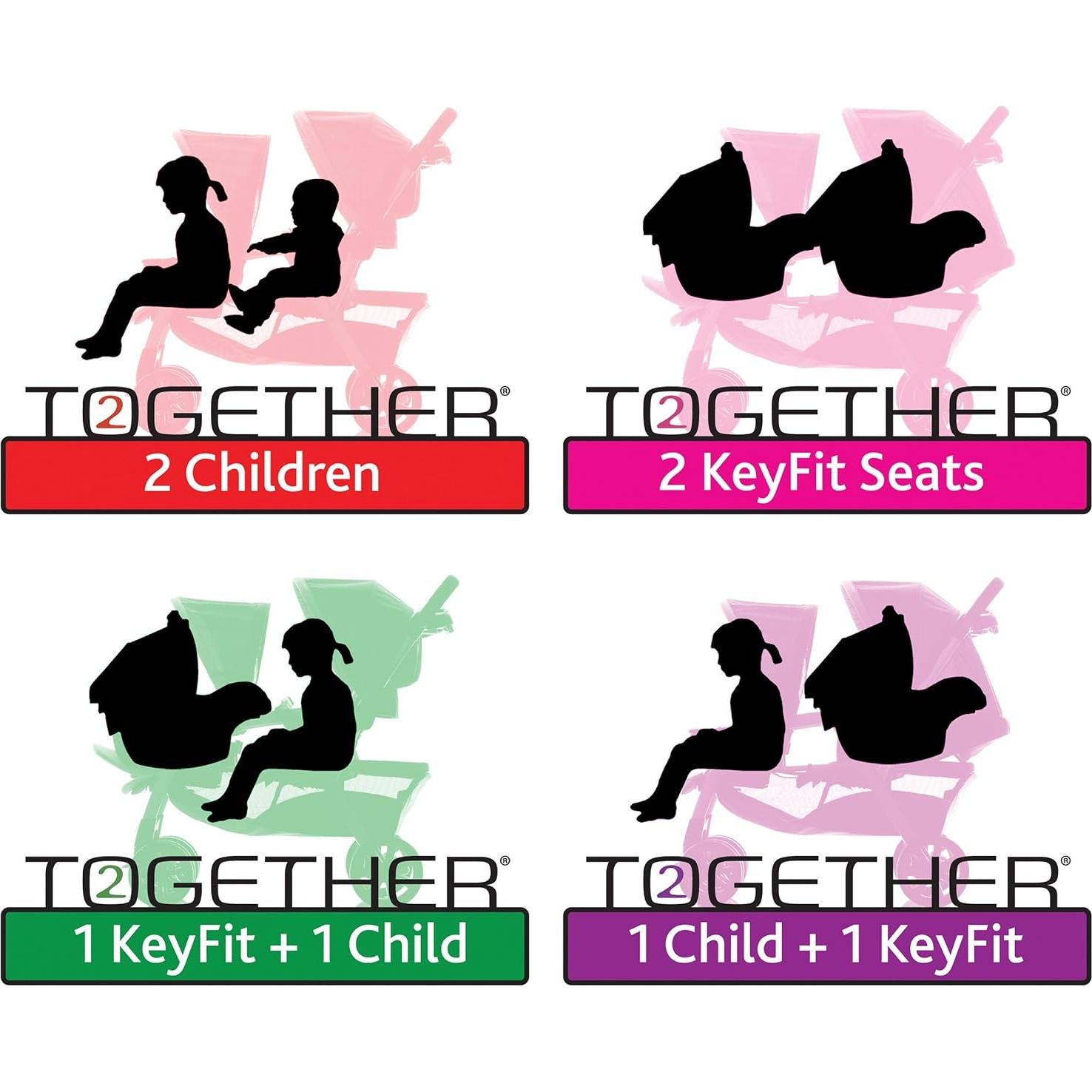 Cochecito Doble Chicco Cortina Together Minerale