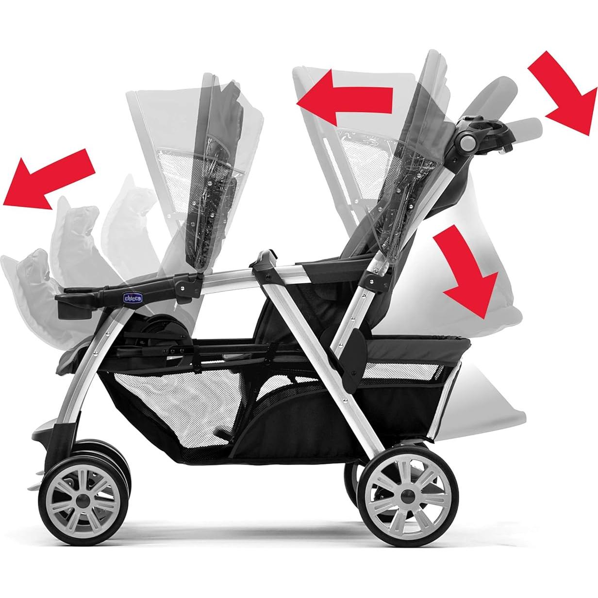 Cochecito Doble Chicco Cortina Together Minerale