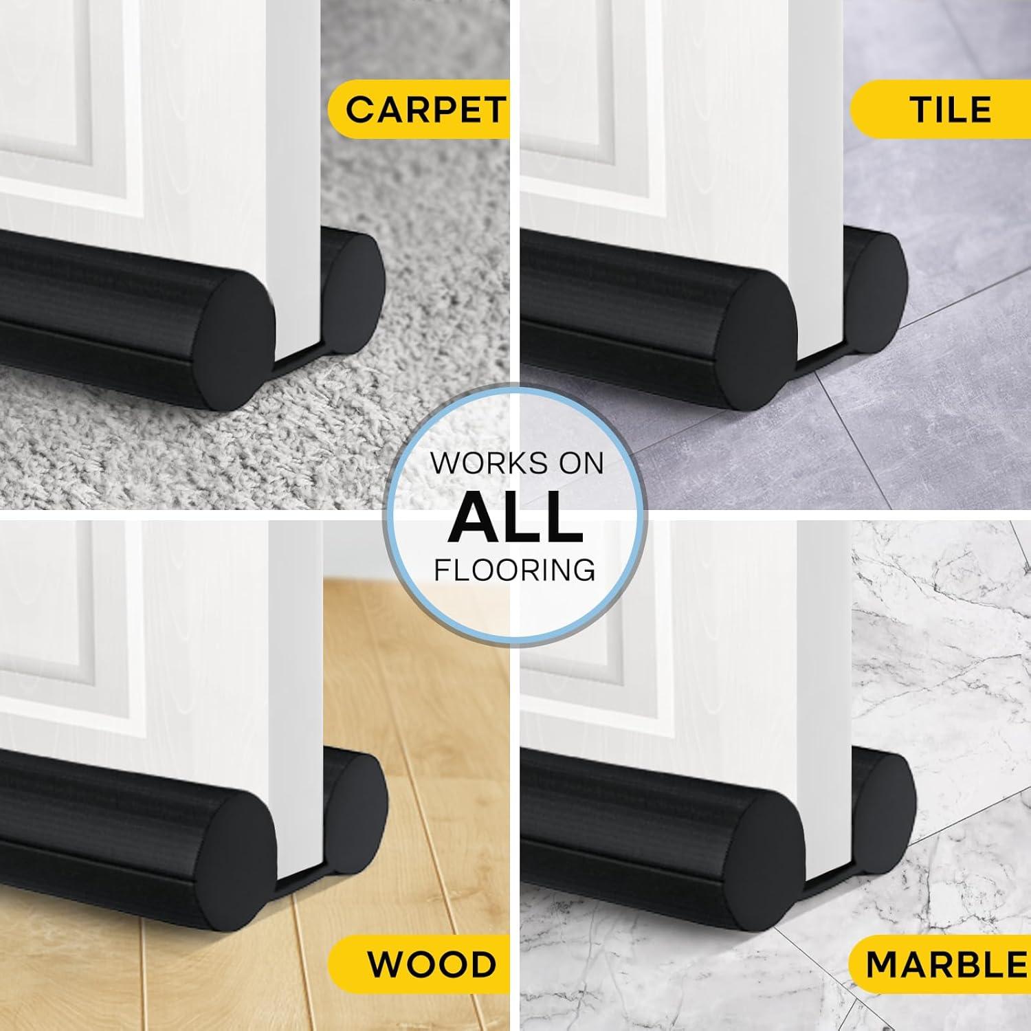 Tapón para Corrientes de Aire Comfyanno 76.2cm Negro - Aislamiento y Bloqueo de Ruido