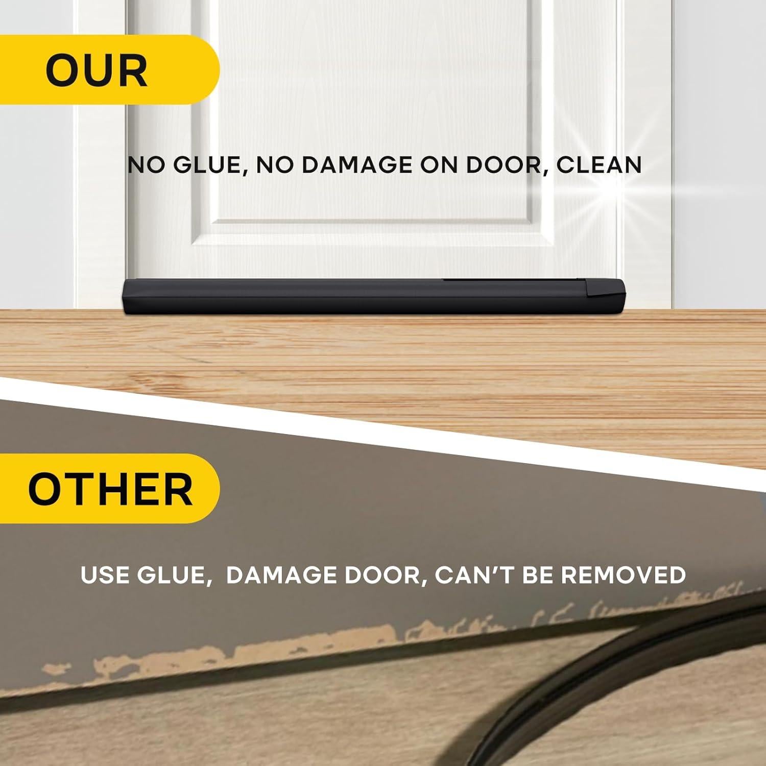 Tapón para Corrientes de Aire Comfyanno 76.2cm Negro - Aislamiento y Bloqueo de Ruido