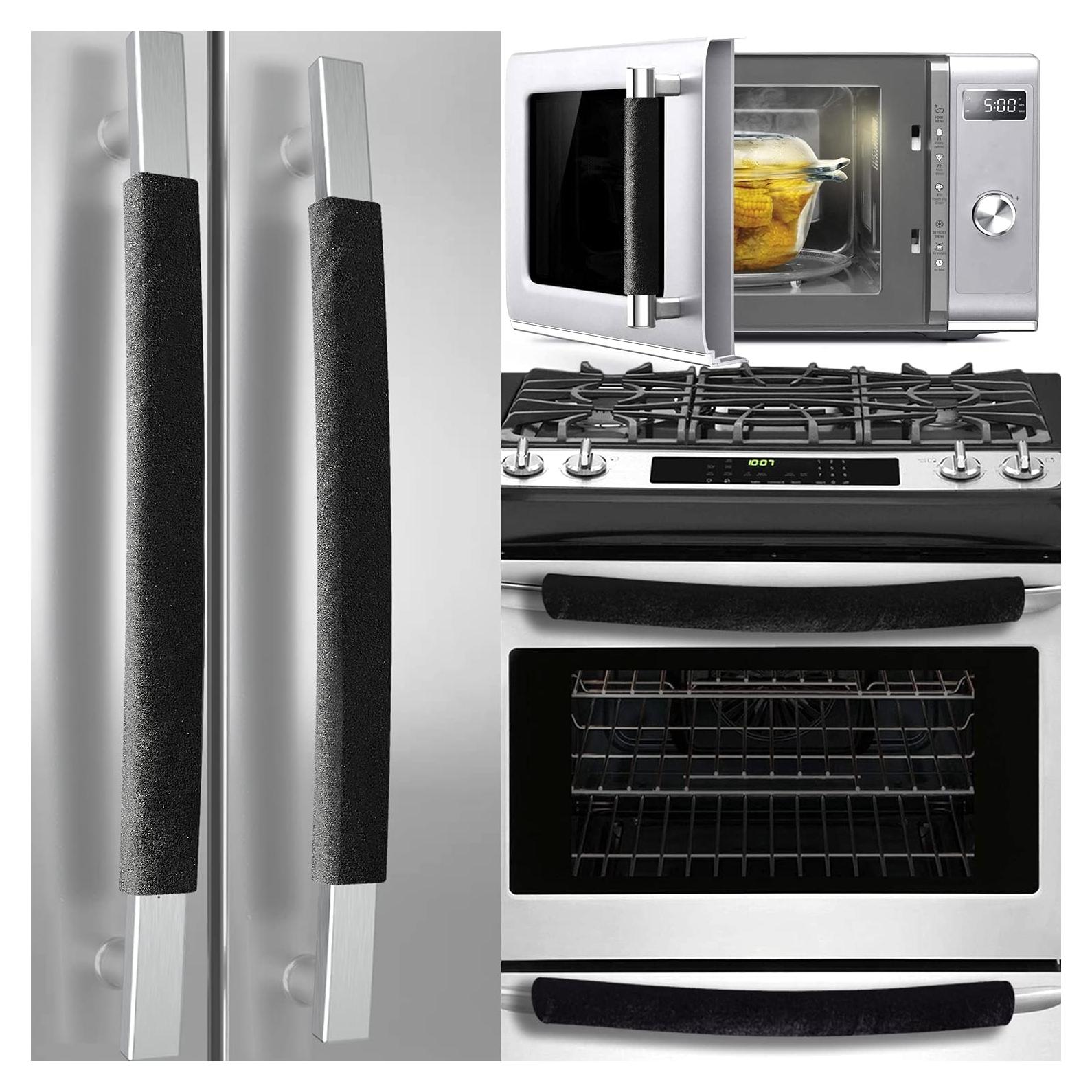 Cubiertas de Mango de Puerta Volecy 5 Piezas Terciopelo Negro