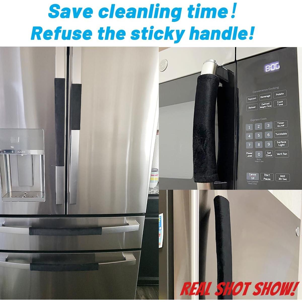 Cubiertas de Mango de Puerta Volecy 5 Piezas Terciopelo Negro