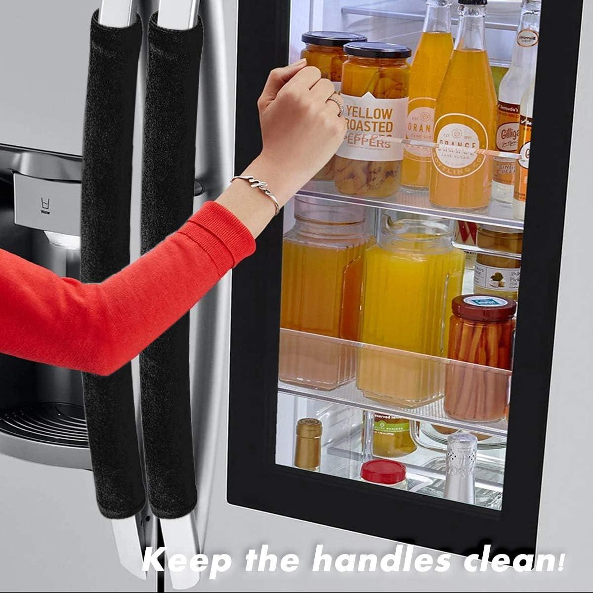 Cubiertas de Mango de Puerta Volecy 5 Piezas Terciopelo Negro