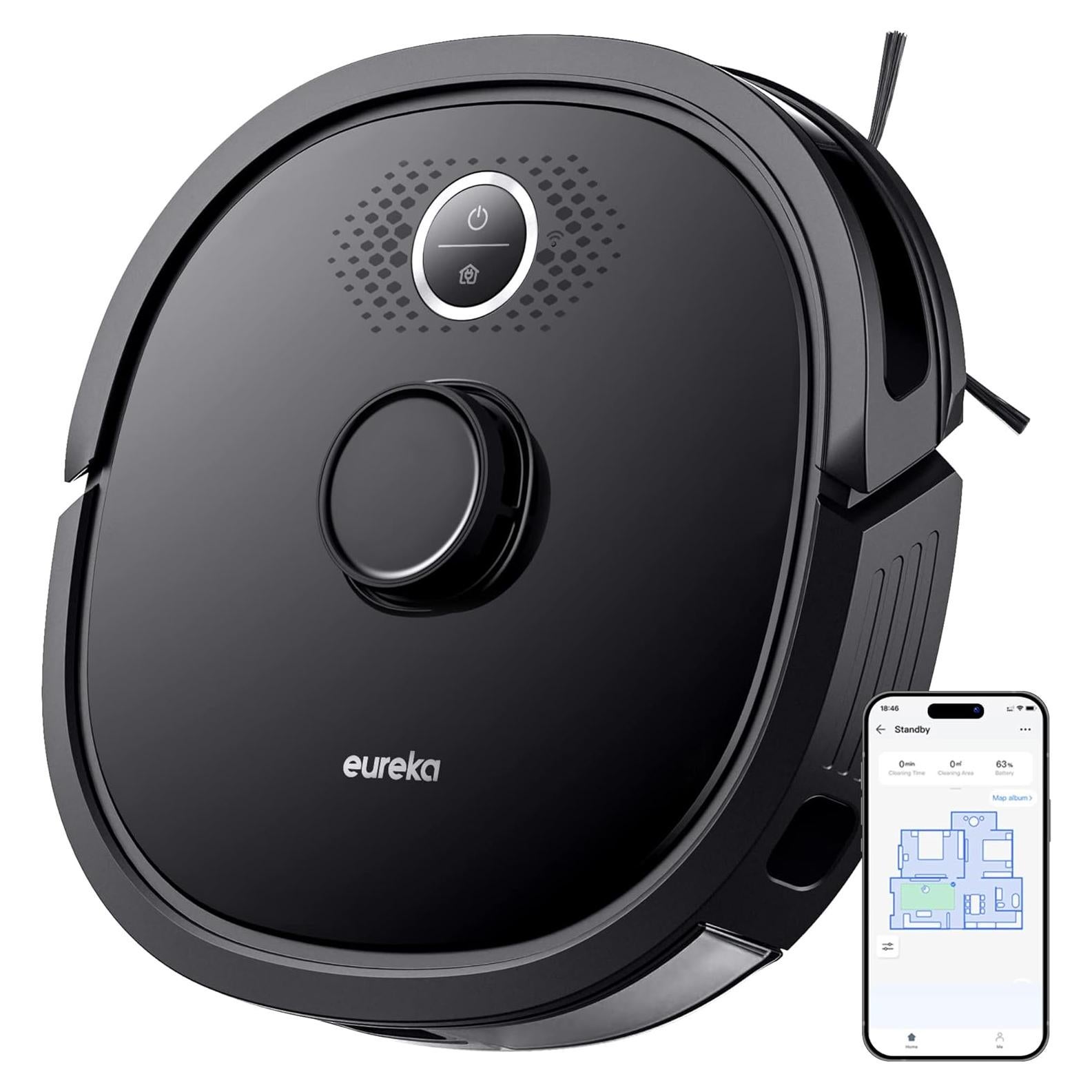 Aspiradora Robótica Eureka NER650 2000Pa Wi-Fi Negro