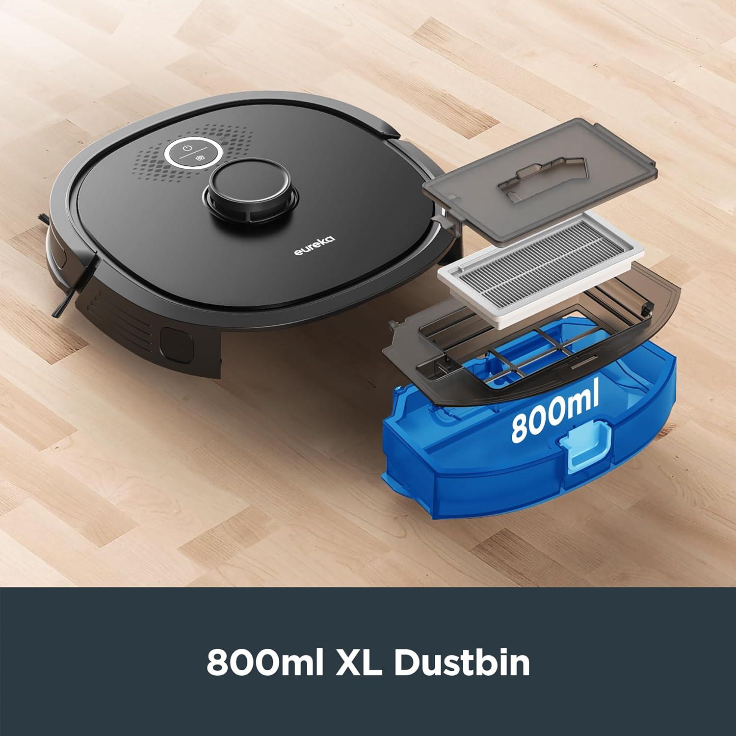 Aspiradora Robótica Eureka NER650 2000Pa Wi-Fi Negro