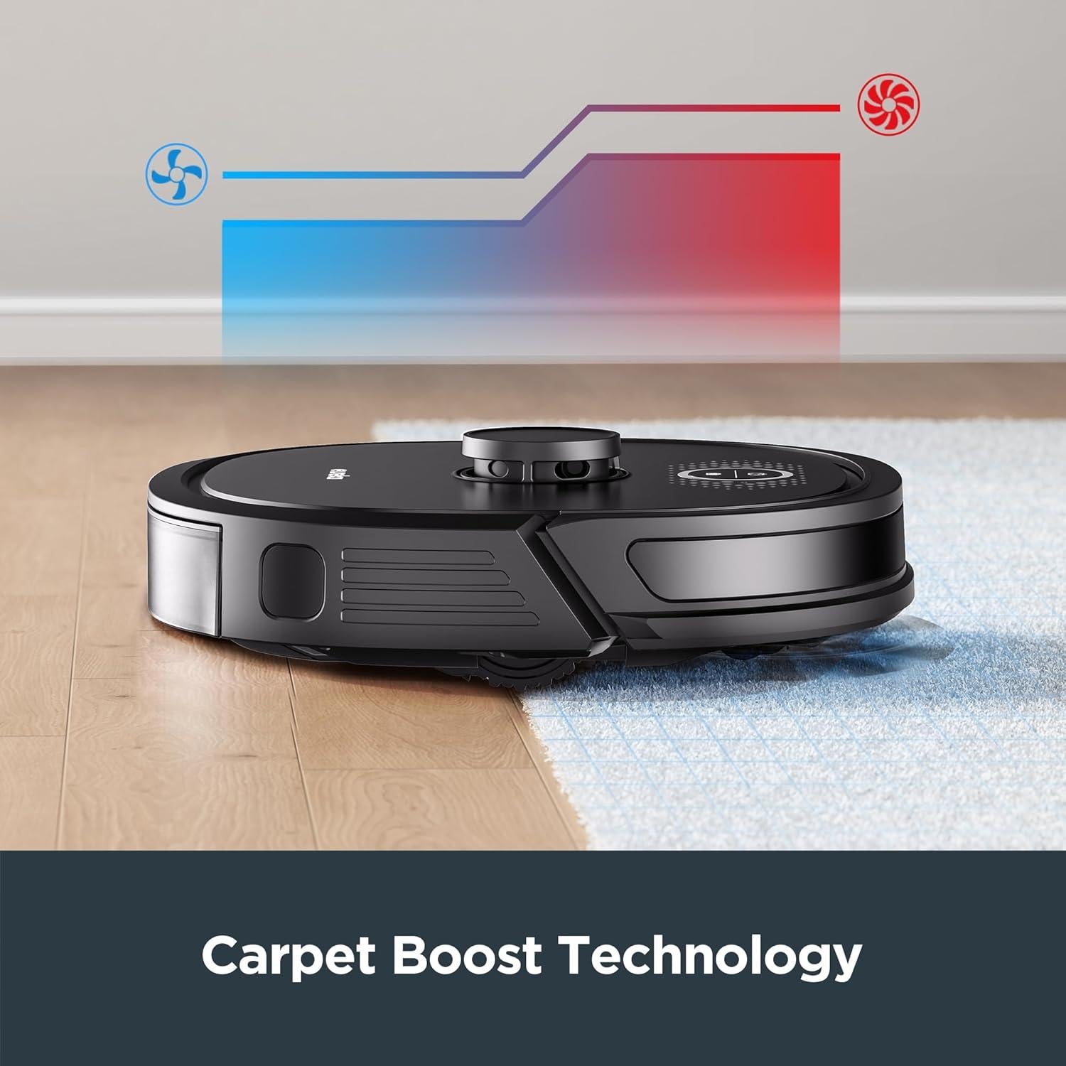 Aspiradora Robótica Eureka NER650 2000Pa Wi-Fi Negro