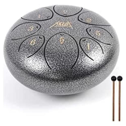 Tambor de Lengua de Acero AKLOT 20 cm 8 Notas C con Accesorios